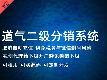 泸州市道气二级分销系统 分销系统租用 微商分销系统 直销系统